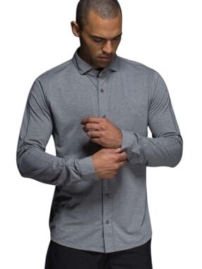 Lululemon Rival Button Up *Silver Heathered Slate
